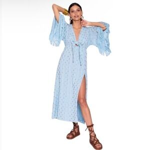 Sundress Seraphine Long Dress Dubai‎ Blue Blond Size M/L